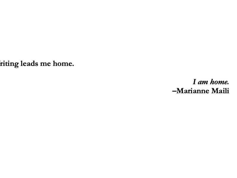 I am home&nbsp;writing.