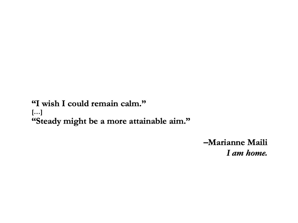 I am home. with the&nbsp;visionary.